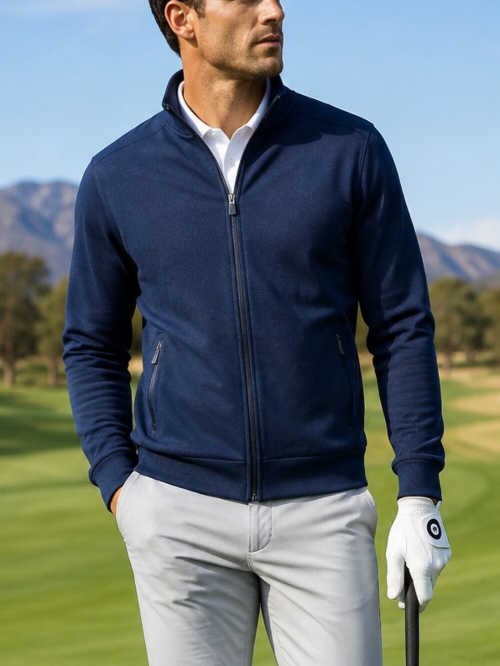 BOSS Hugo Boss Men’s Full Zip Knit Jacket XL Regular Fit